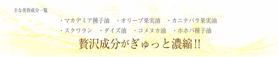 主な美容成分一覧