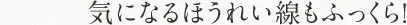 気になるほうれい線もふっくら！